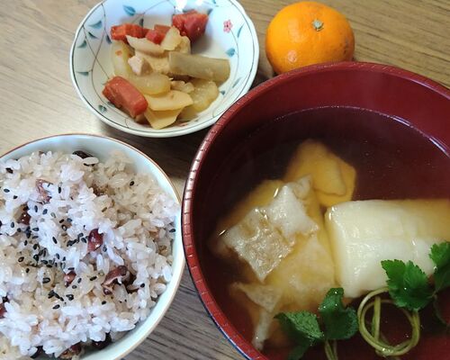 220105 年始会 お雑煮